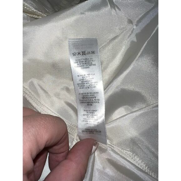 Asos dress evening tulle skirt pink sequined tip asymmetrical one sleeve - Picture 6 of 7